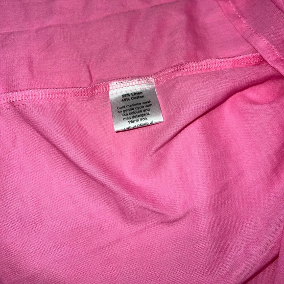 ROVE designs The Joie Midi linen cotton Dress in Soft Pink - S - Picture 8 of 8